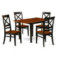 Dining Room Set Black & Cherry NDQU5 - BCH - W By East West Furniture | Dining Sets | Modishstore - 2