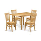 Dining Room Set Oak NDVA5-OAK-W By East West Furniture | Dining Sets | Modishstore - 2