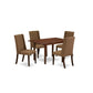 Dining Room Set Mahogany NFFL5-MAH-18 By East West Furniture | Dining Sets | Modishstore - 2