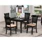 Dining Table - Dining Chairs NFVA5 - BLK - C By East West Furniture | Dining Sets | Modishstore - 2