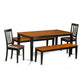 Dining Room Set Black & Cherry NIAN5N-BCH-LC By East West Furniture | Dining Sets | Modishstore - 2