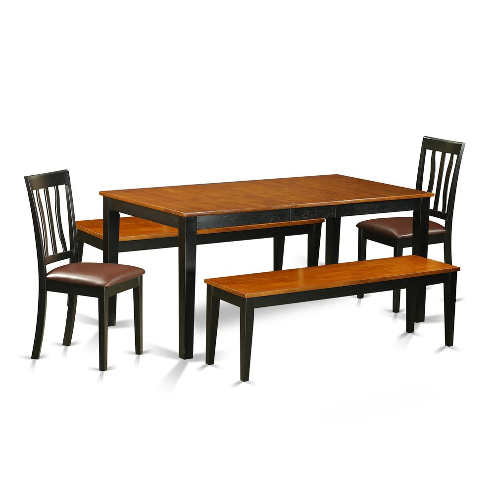 Dining Room Set Black & Cherry NIAN5N-BCH-LC By East West Furniture | Dining Sets | Modishstore - 2