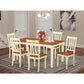 7 Pc Dinette Table Set -Dining Table And 6 Dining Chairs By East West Furniture | Dining Sets | Modishstore