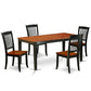 Dining Room Set Black & Cherry NIDA5-BCH-W By East West Furniture | Dining Sets | Modishstore - 2