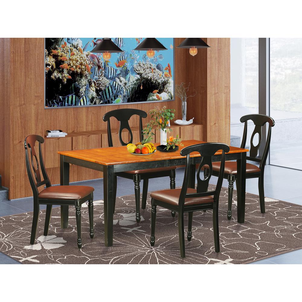 5 Pc Dining Room Set-Dining Table And 4 Wood Dining Chairs By East West Furniture | Dining Sets | Modishstore