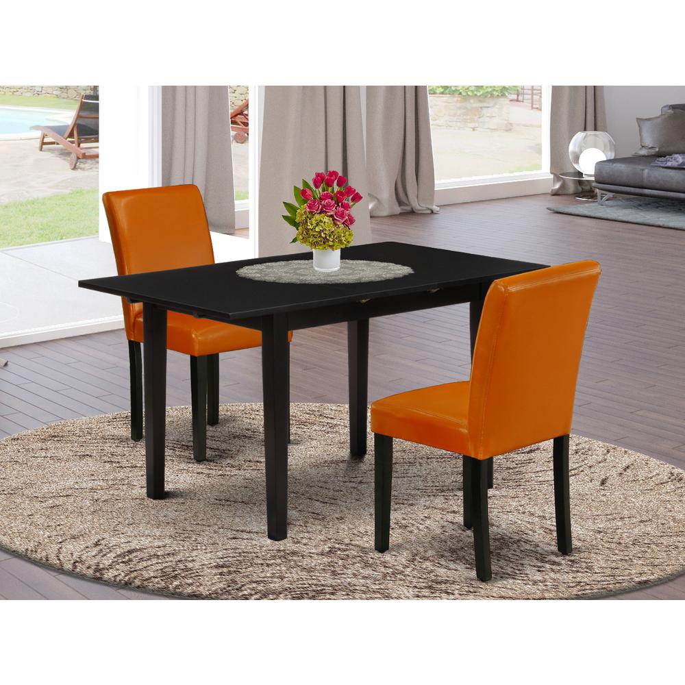 Dining Table - Dining Chairs NOAB3 - BLK - 61 By East West Furniture | Dining Sets | Modishstore - 2