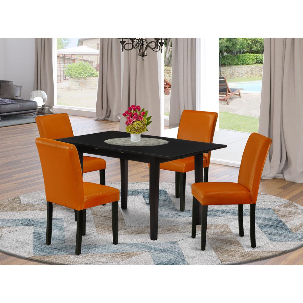 Dining Table - Dining Chairs NOAB5 - BLK - 61 By East West Furniture | Dining Sets | Modishstore - 2