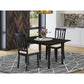 Dining Table - Dining Chairs NOAN3 - BLK - C By East West Furniture | Dining Sets | Modishstore - 2