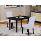 Dining Table - Dining Chairs NOBA3 - BLK - 05 By East West Furniture | Dining Sets | Modishstore - 2
