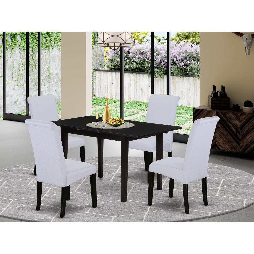 Dining Table - Dining Chairs NOBA5 - BLK - 05 By East West Furniture | Dining Sets | Modishstore - 2
