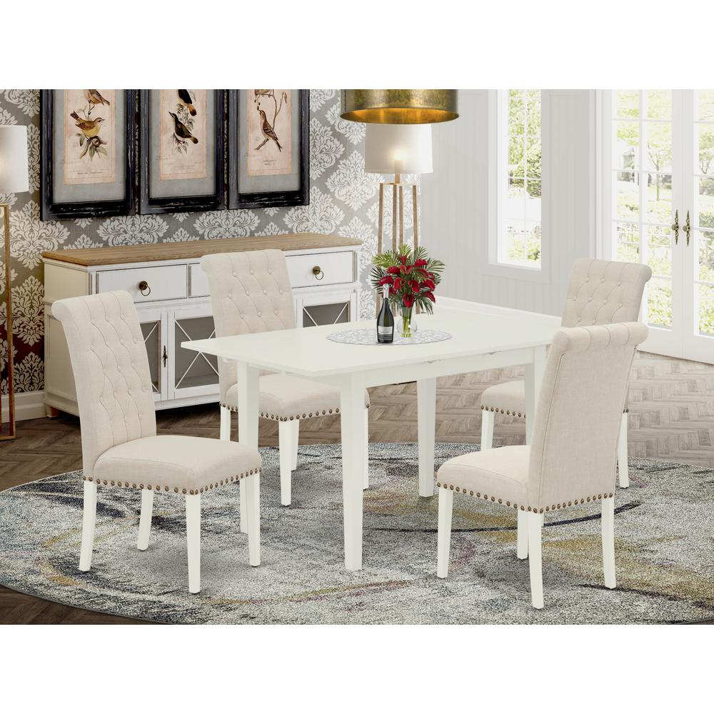 Dining Table - Dining Chairs NOBR5 - LWH - 02 By East West Furniture | Dining Sets | Modishstore - 2