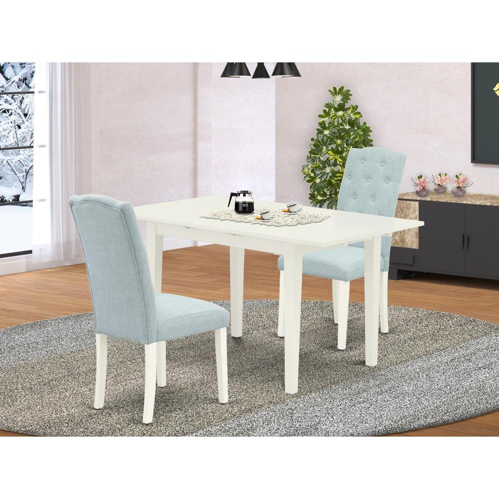 Dining Table - Dining Chairs NOCE3 - LWH - 15 By East West Furniture | Dining Sets | Modishstore - 2