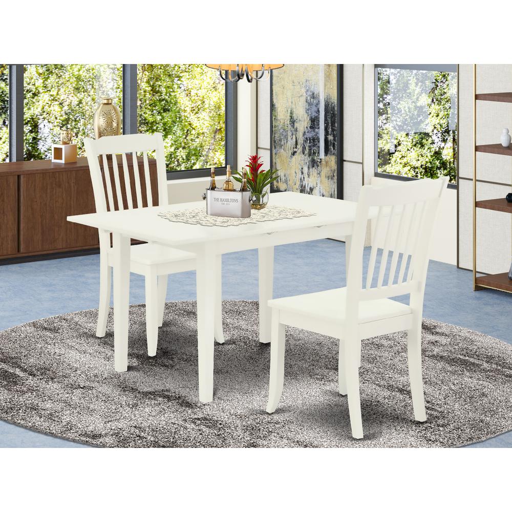 Dining Table - Dining Chairs NODA3 - LWH - W By East West Furniture | Dining Sets | Modishstore - 2