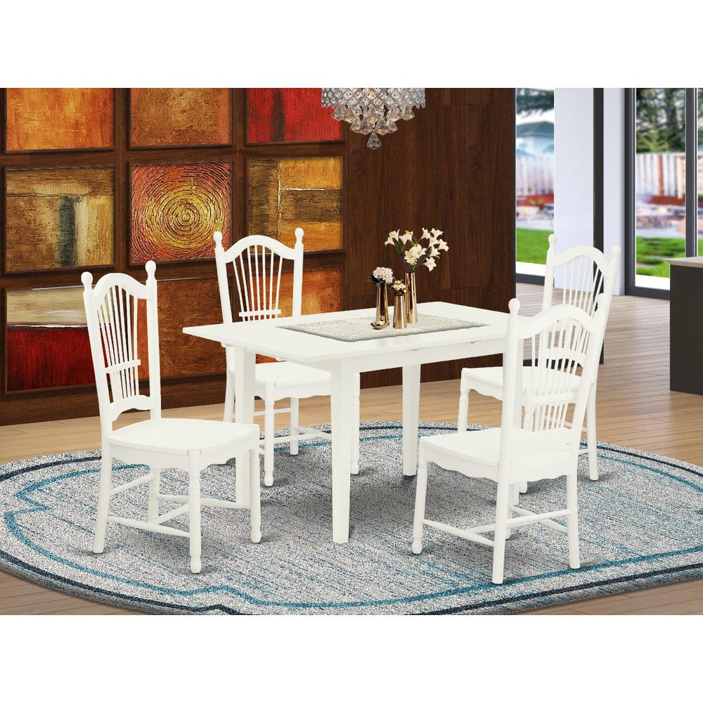 Dining Table - Dining Chairs NODO5 - LWH - W By East West Furniture | Dining Sets | Modishstore - 2