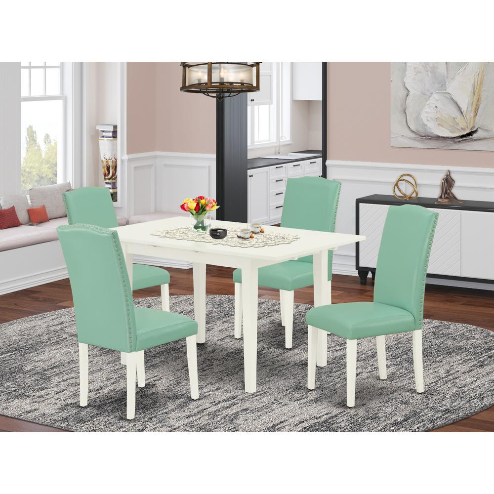 Dining Table - Parson Chairs NOEN5 - LWH - 57 By East West Furniture | Dining Sets | Modishstore - 2