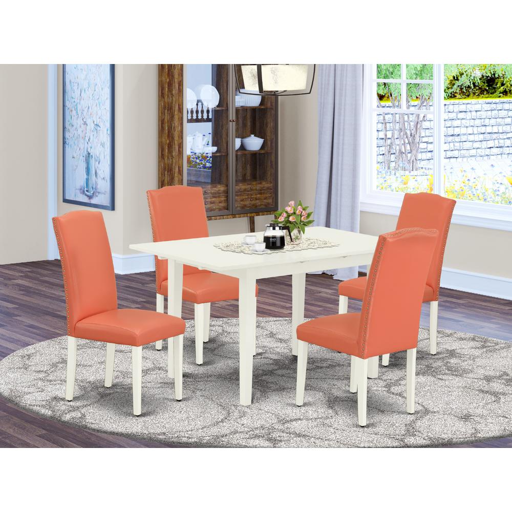 Dining Table - Parson Chairs NOEN5 - LWH - 78 By East West Furniture | Dining Sets | Modishstore - 2