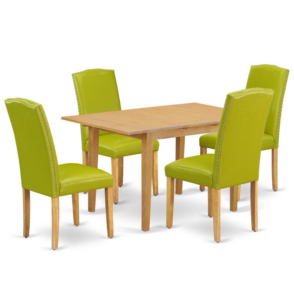 Dining Room Set Oak NOEN5-OAK-51 By East West Furniture | Dining Sets | Modishstore - 2