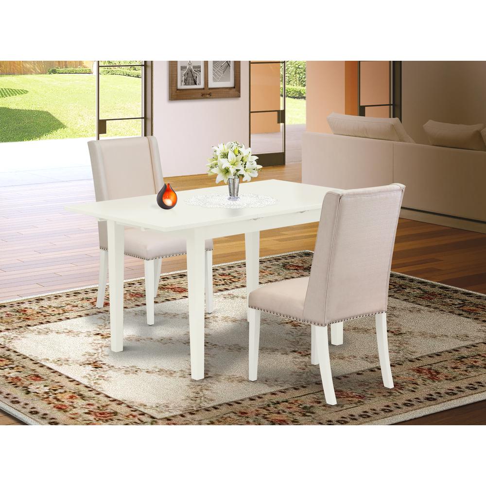 Dining Table - Parson Chairs NOFL3 - LWH - 01 By East West Furniture | Dining Sets | Modishstore - 2