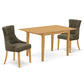 Dining Room Set Oak NOFR3 - OAK - 20 By East West Furniture | Dining Sets | Modishstore - 2