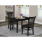 Dining Table - Dining Chairs NOGR3 - BLK - W By East West Furniture | Dining Sets | Modishstore - 2