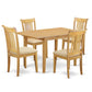 Dining Room Set Oak NOPO5-OAK-C By East West Furniture | Dining Sets | Modishstore - 2