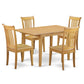Dining Room Set Oak NOPO5-OAK-W By East West Furniture | Dining Sets | Modishstore - 2