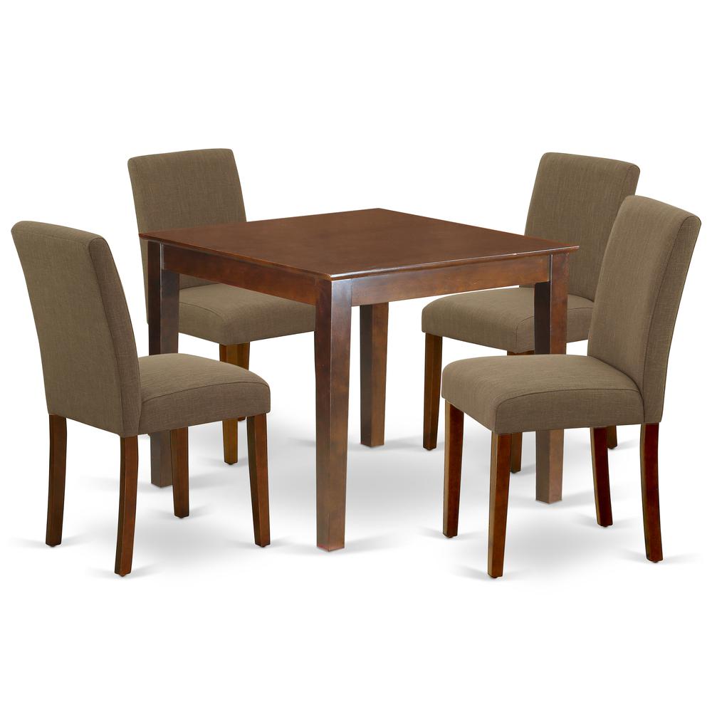 Dining Room Set Mahogany OXAB5-MAH-18 By East West Furniture | Dining Sets | Modishstore - 2