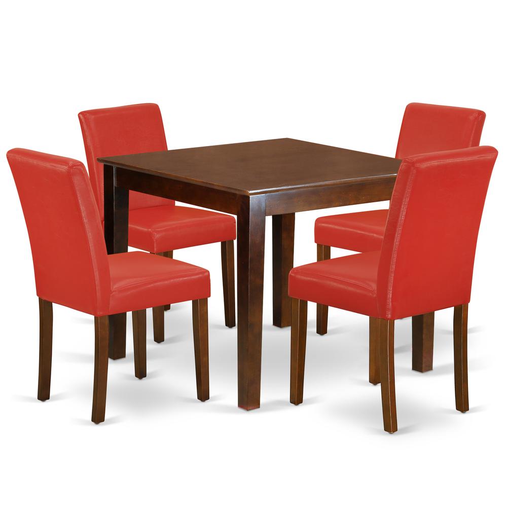 Dining Room Set Mahogany OXAB5-MAH-72 By East West Furniture | Dining Sets | Modishstore - 2