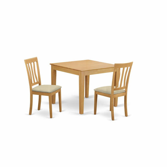 3 Pc Table And Chairs Set - Table And 2 Dining Chairs By East West Furniture | Dining Sets | Modishstore
