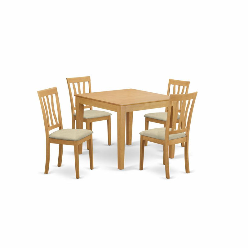 5 Pctable And Chairs Set - Table And 4 Dinette Chairs By East West Furniture | Dining Sets | Modishstore