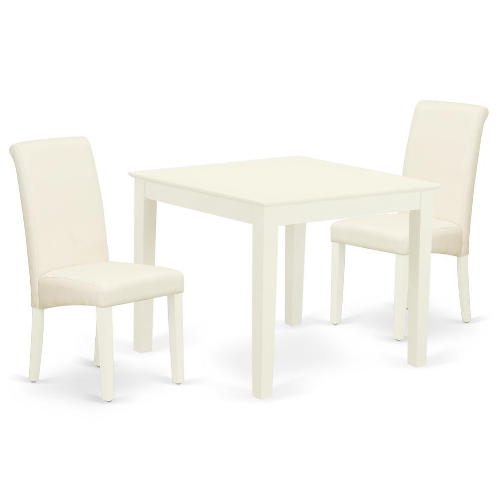 Dining Room Set Linen White OXBA3-LWH-01 By East West Furniture | Dining Sets | Modishstore - 2