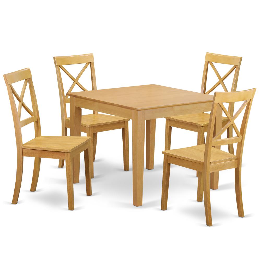 Dining Room Set Oak OXBO5-OAK-W By East West Furniture | Dining Sets | Modishstore - 2