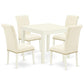 Dining Room Set Linen White OXBR5-LWH-02 By East West Furniture | Dining Sets | Modishstore - 2