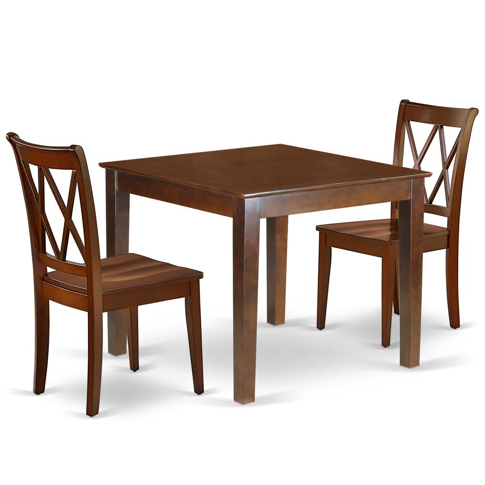 Dining Room Set Mahogany OXCL3-MAH-W By East West Furniture | Dining Sets | Modishstore - 2