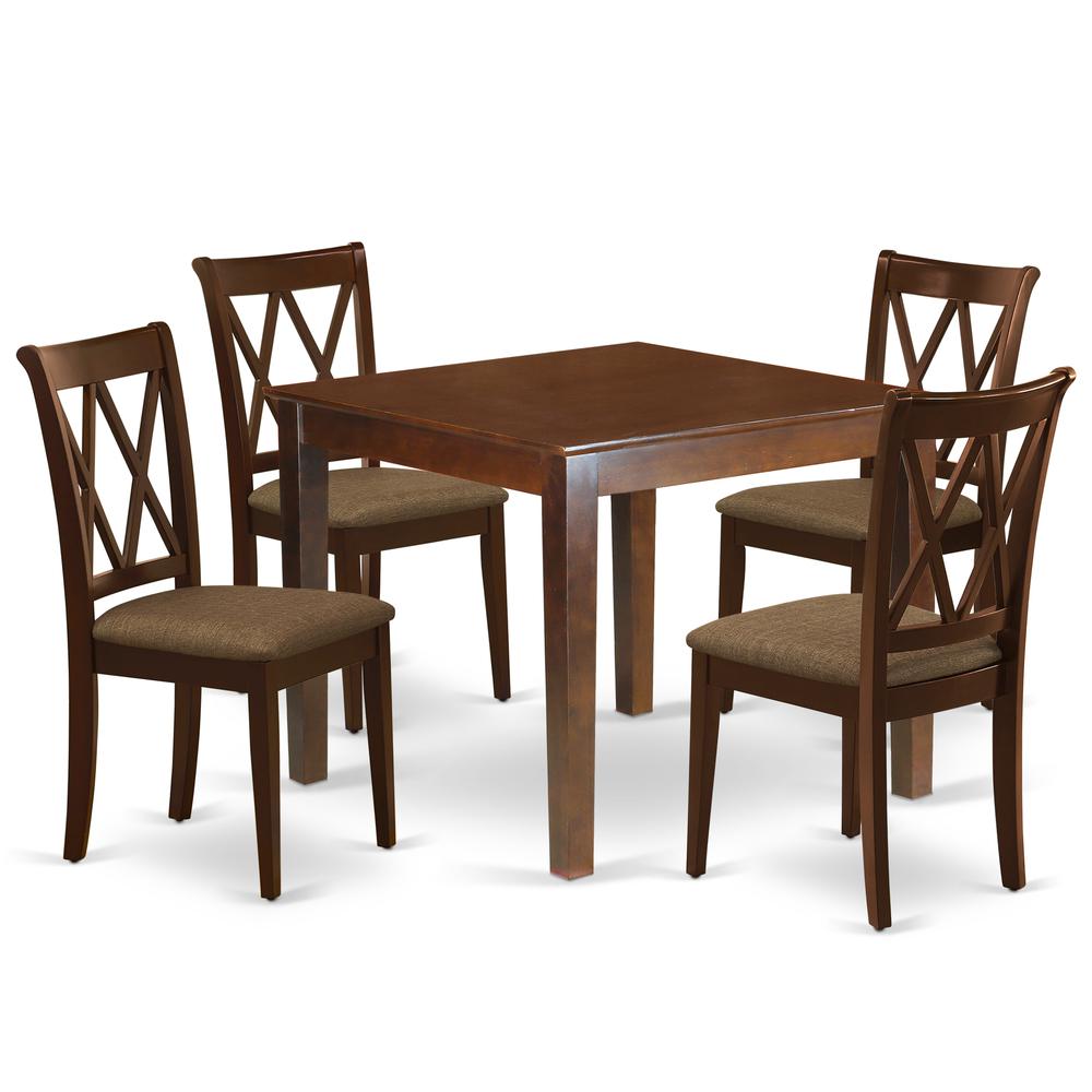 Dining Room Set Mahogany OXCL5-MAH-C By East West Furniture | Dining Sets | Modishstore - 2