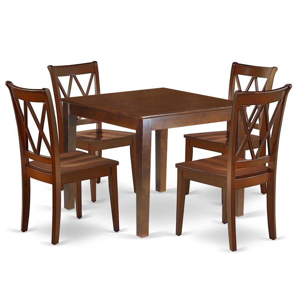 Dining Room Set Mahogany OXCL5-MAH-W By East West Furniture | Dining Sets | Modishstore - 2