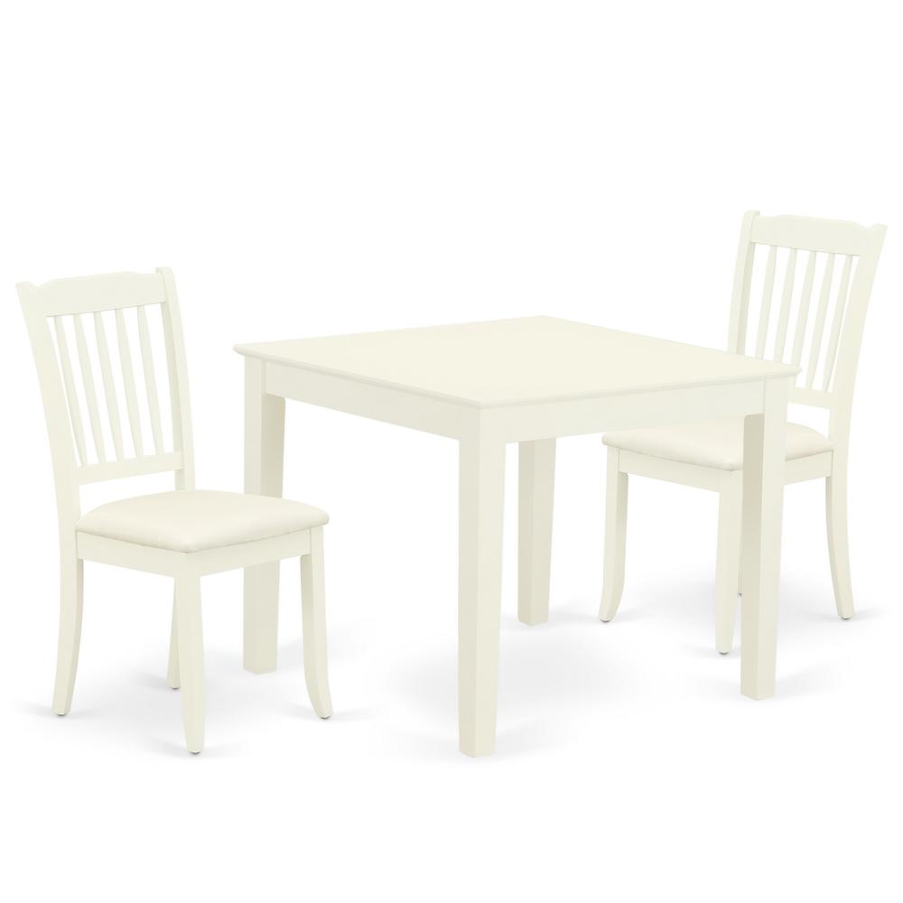 Dining Room Set Linen White OXDA3-LWH-C By East West Furniture | Dining Sets | Modishstore - 2