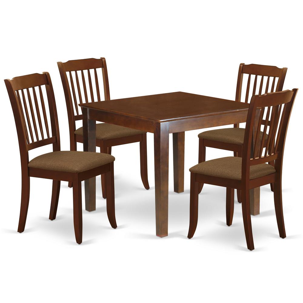 Dining Room Set Mahogany OXDA5-MAH-C By East West Furniture | Dining Sets | Modishstore - 2