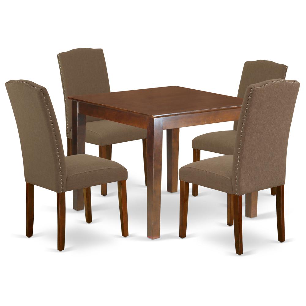 Dining Room Set Mahogany OXEN5-MAH-18 By East West Furniture | Dining Sets | Modishstore - 2