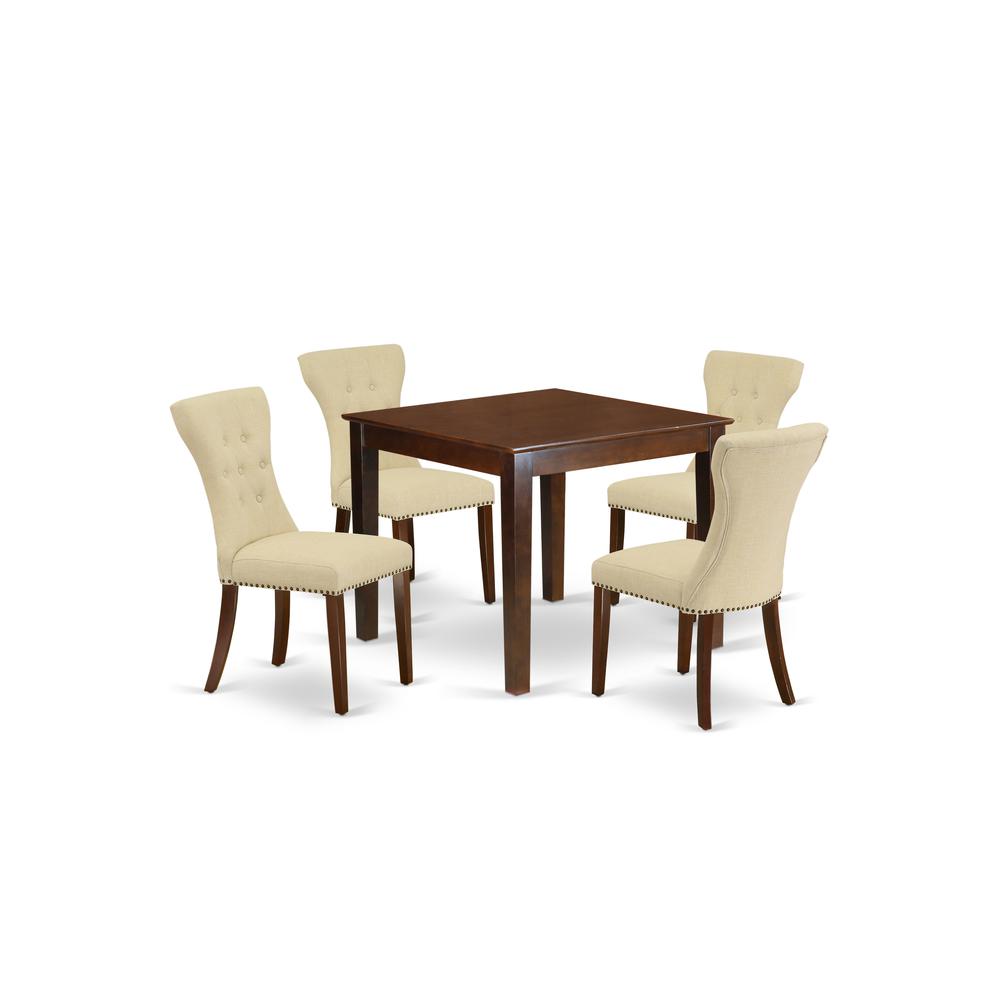 Dining Room Set Mahogany OXGA5 - MAH - 32 By East West Furniture | Dining Sets | Modishstore - 2