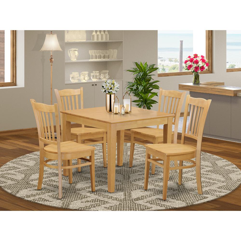 5 Pc Kitchen Table set - Kitchen dinette Table and 4 Dining Chairs By East West Furniture | Dining Sets | Modishstore - 2