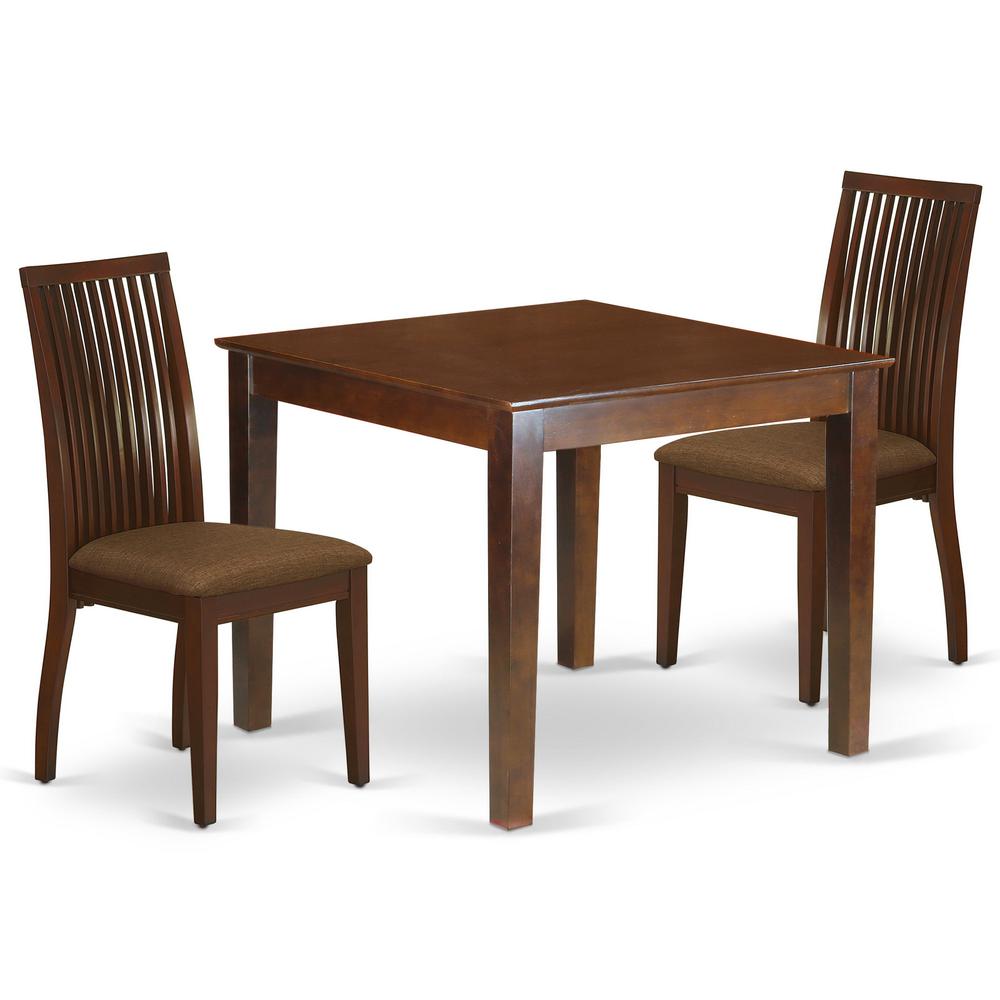 Dining Room Set Mahogany OXIP3-MAH-C By East West Furniture | Dining Sets | Modishstore - 2