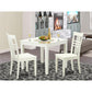 3 Pc Kitchen Table and 2 Wood Dining Chairs in Linen White By East West Furniture | Dining Sets | Modishstore - 2