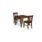 3 Pc small Kitchen Table set - square Table and 2 Kitchen Dining Chairs By East West Furniture | Dining Sets | Modishstore - 2