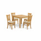 5 Pc Table and Chairs set - Kitchen Table and 4 Dining Chairs By East West Furniture | Dining Sets | Modishstore - 2