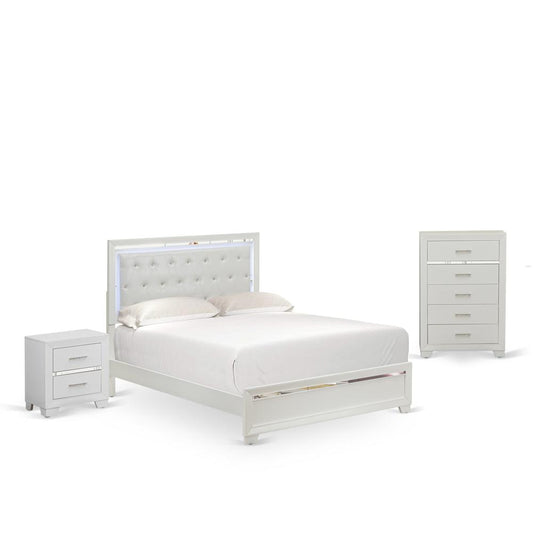 Pandora 3-Piece Queen Bedroom Set By East West Furniture | Bedroom Sets | Modishstore