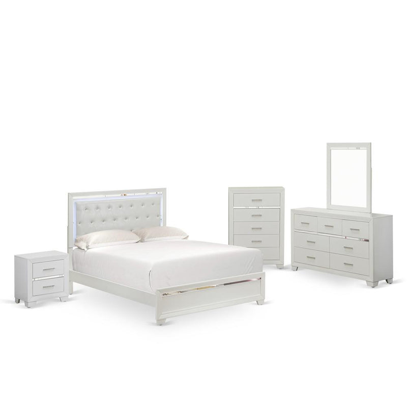 Pandora 5-Piece Bedroom Set By East West Furniture | Bedroom Sets | Modishstore