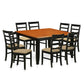 Dining Room Set Black & Cherry PARF9-BCH-C By East West Furniture | Dining Sets | Modishstore - 2