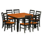 Dining Room Set Black & Cherry PARF9-BCH-W By East West Furniture | Dining Sets | Modishstore - 2
