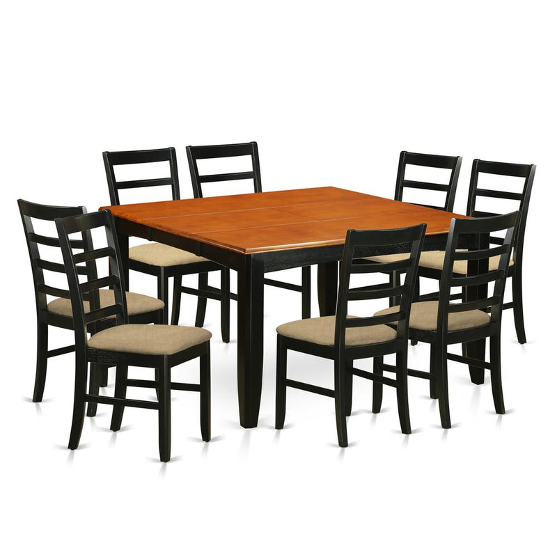9 Pc Dining Room Set-Square Dining Table With Leaf And 8 Dining Chairs By East West Furniture | Dining Sets | Modishstore
